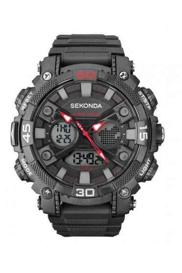 Sekonda Gents Alarm Sports Chronograph 51mm Watch 1036