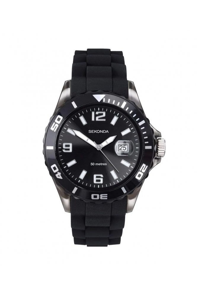 Sekonda  Gents Silicone Strap 44mm 5ATM Watch 3361