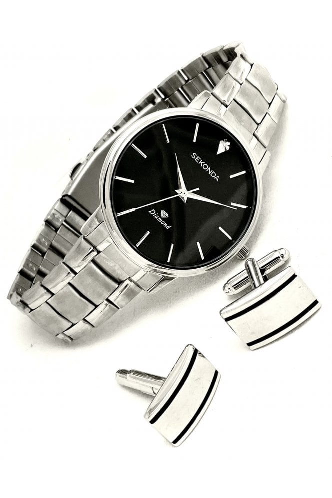 Sekonda  Gents Watch and Cufflinks Set 1485G