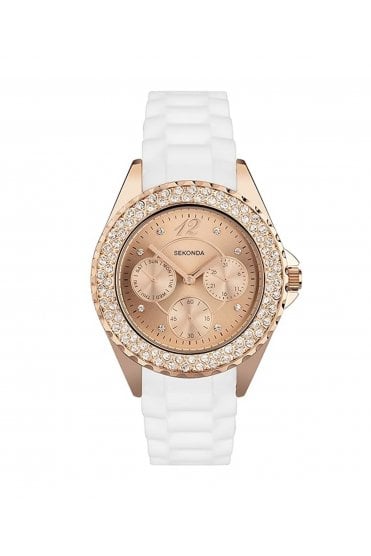 Sekonda Ladies 38mm Classic Quartz Rose Gold Dial Watch 4663