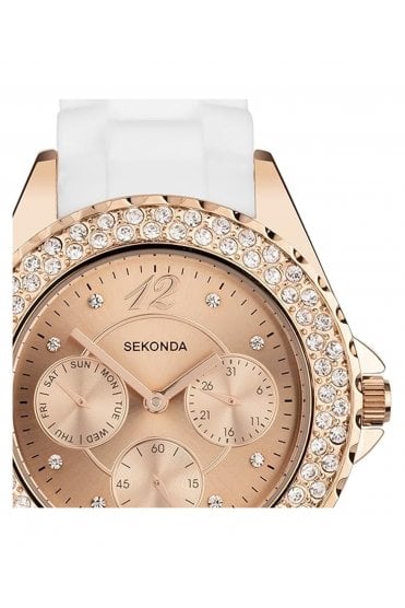 Sekonda Ladies 38mm Classic Quartz Rose Gold Dial Watch 4663