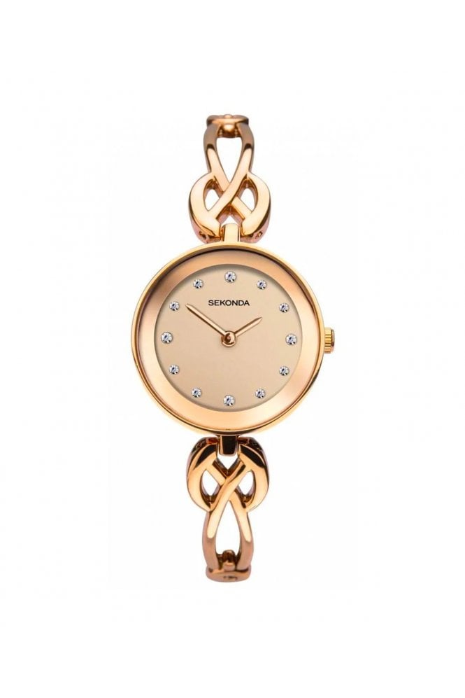 Sekonda  Ladies Rose Gold-Plated 25mm Classic Watch 2676