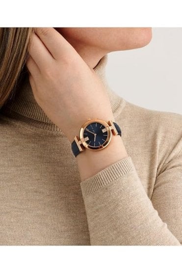 Ted Baker Ladies Blue Leather 36mm Watch BKPDAF304
