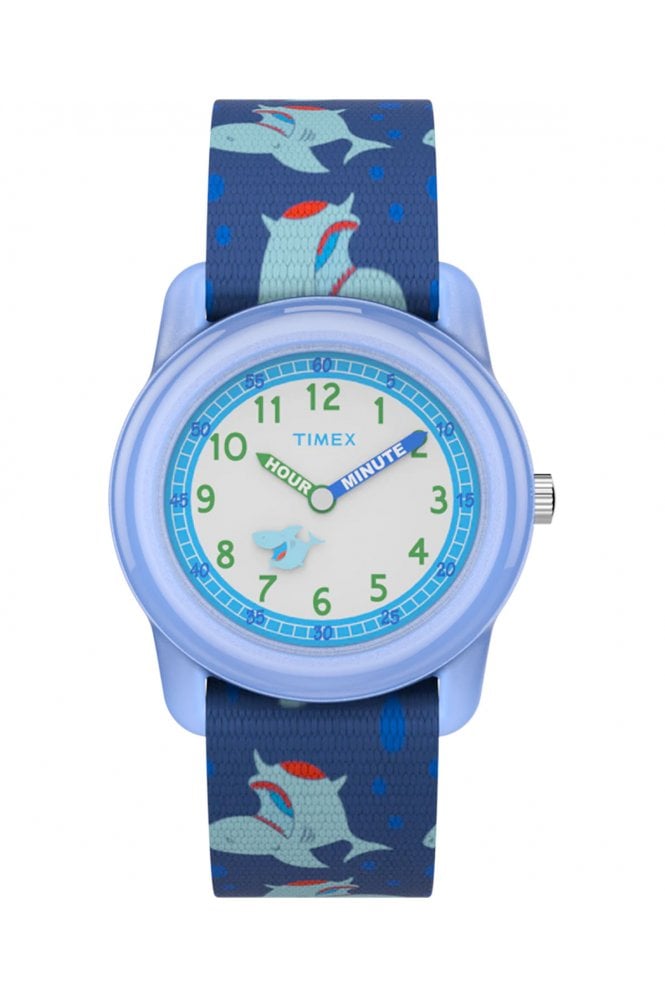 Timex  29mm Blue Shark Elastic Kids Watch TW7C13500