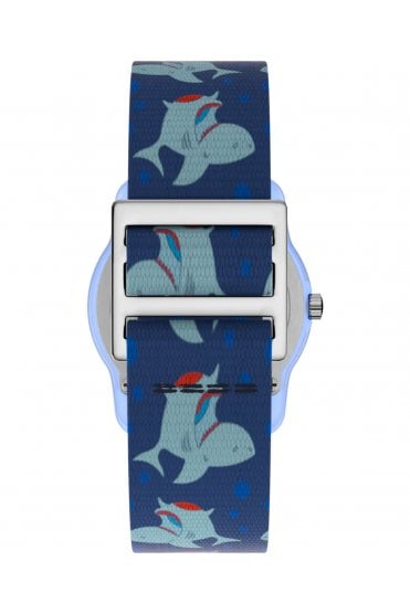 Timex 29mm Blue Shark Elastic Kids Watch TW7C13500