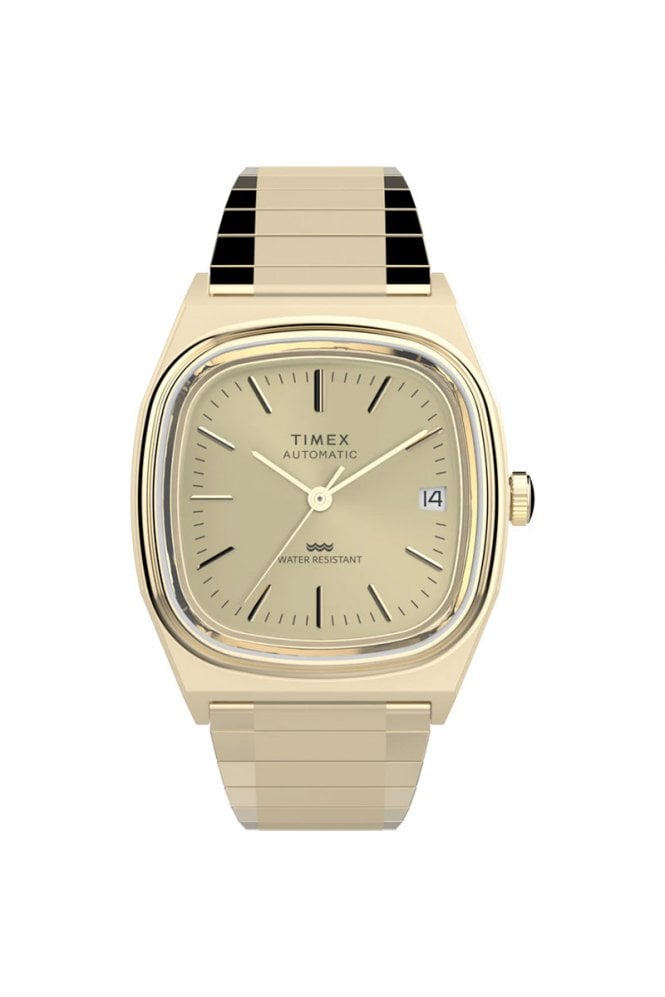 Timex  Automatic 1983 E Line 34mm Stainless Steel Expansion Band Watch TW2Y07200