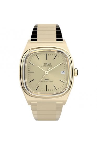 Timex Automatic 1983 E Line 34mm Stainless Steel Expansion Band Watch TW2Y07200