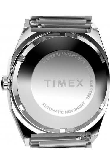 Timex Automatic 1983 E Line 34mm Stainless Steel Expansion Band Watch TW2Y07400