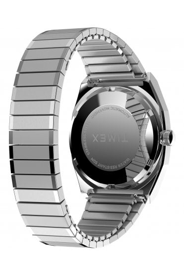 Timex Automatic 1983 E Line 34mm Stainless Steel Expansion Band Watch TW2Y07400