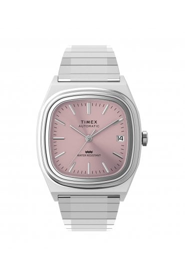 Timex Automatic 1983 E Line 34mm Stainless Steel Expansion Band Watch TW2Y66800