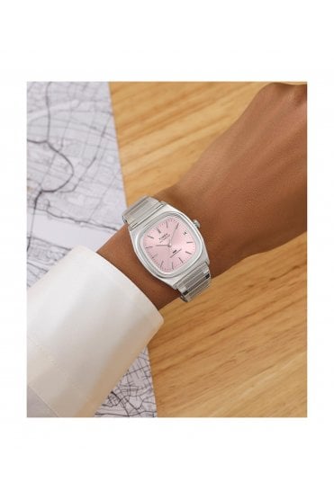 Timex Automatic 1983 E Line 34mm Stainless Steel Expansion Band Watch TW2Y66800