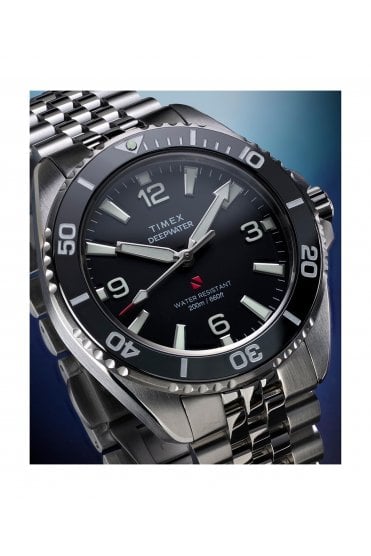Timex Deepwater Arctic 40mm Stainless Steel Bracelet Watch TW2Y64500