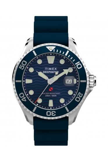 Timex Deepwater Meridian 200 44mm Synthetic Rubber Strap Watch TW2W81500
