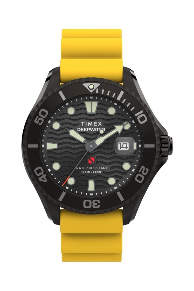 Timex  Deepwater Meridian 200 44mm Synthetic Rubber Strap Watch TW2W81700