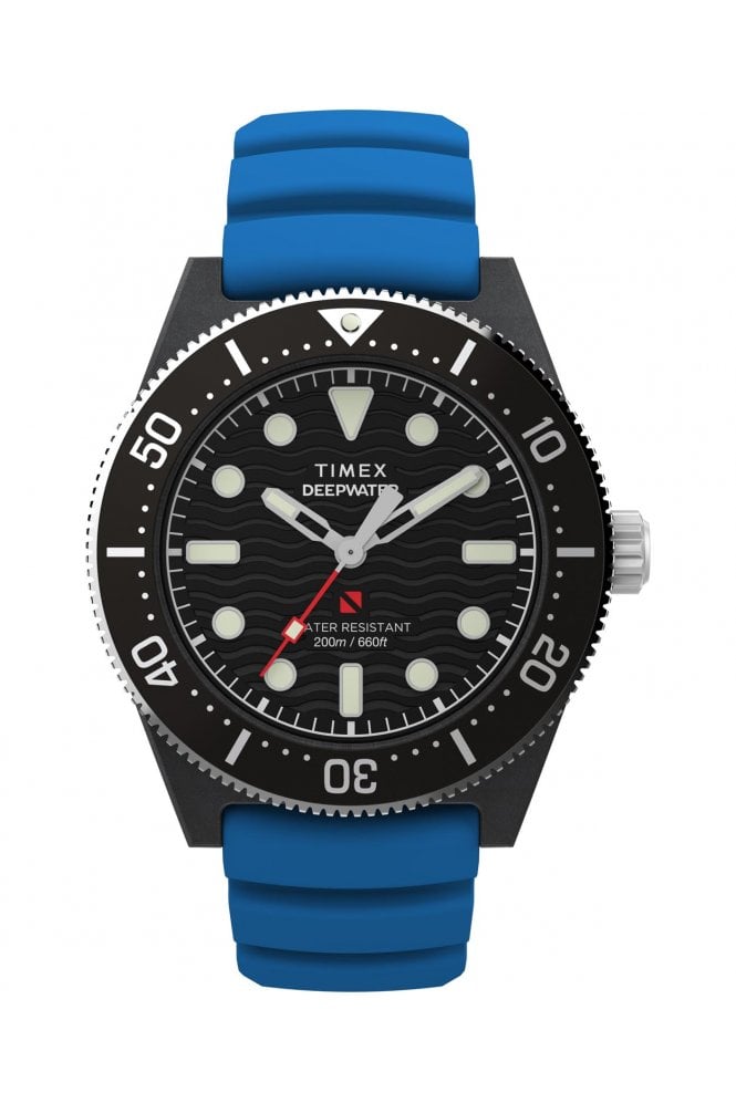 Timex  Deepwater Reef 200 44mm Synthetic Rubber Strap Watch TW2Y02500