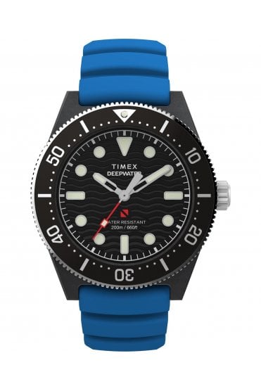 Timex Deepwater Reef 200 44mm Synthetic Rubber Strap Watch TW2Y02500