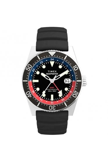Timex Deepwater Reef 200 GMT 41mm Rubber Strap Watch TW2W75000