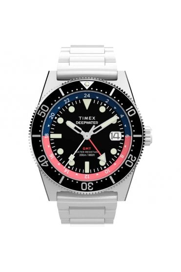 Timex Deepwater Reef 200 GMT 41mm Stainless Steel Bracelet Watch TW2W95300