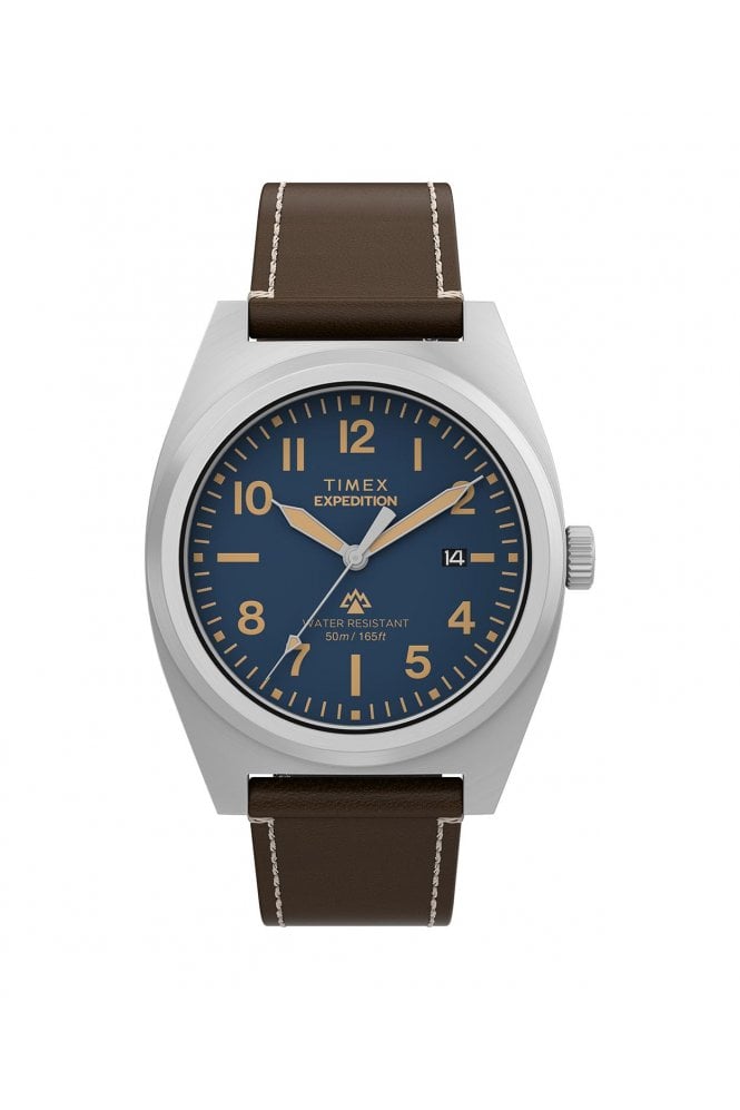 Timex  Expedition Capstone 39mm Eco-Friendly Leather Strap Watch TW2Y30600