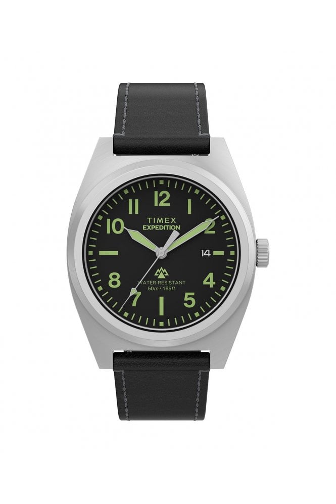 Timex  Expedition Capstone 39mm Eco-Friendly Leather Strap Watch TW2Y30700