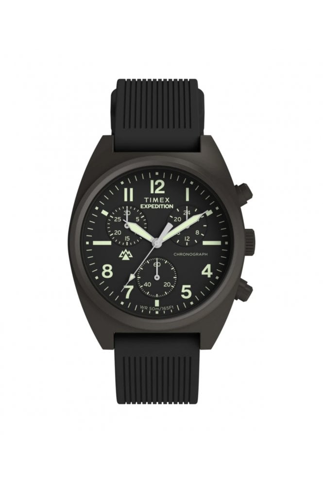 Timex  Expedition Capstone Chronograph 41mm Silicone Strap Watch TW2Y61000