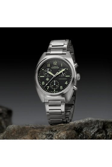 Timex Expedition Capstone Chronograph 41mm Stainless Steel Bracelet Watch TW2Y61200