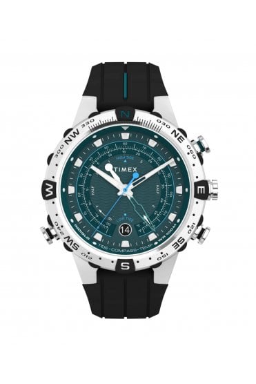 Timex Expedition Tide-Temp-Compass 45mm Silicone Strap Watch TW2W24200
