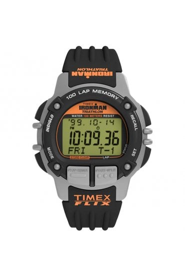 Timex Flix 100 Lap 42mm PU Strap Watch TW5M63200