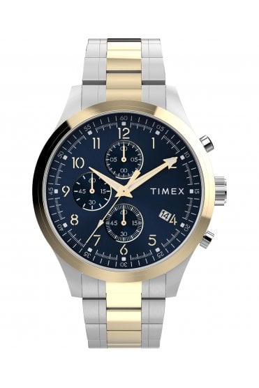 Timex Gents Chronograph Bracelet 42mm 5ATM Watch TW2Y01500