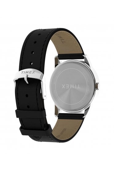 Timex Gents Easy Reader® Classic 38mm Black Leather Strap Watch TW2Y12800
