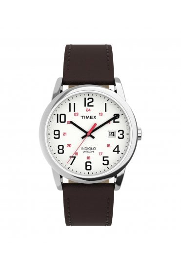 Timex Gents Easy Reader® Classic 38mm Brown Leather Strap Watch TW2Y12600