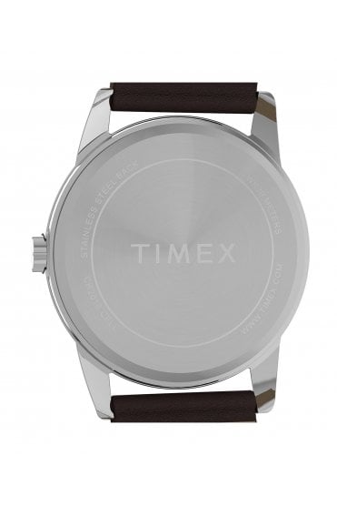 Timex Gents Easy Reader® Classic 38mm Brown Leather Strap Watch TW2Y12600