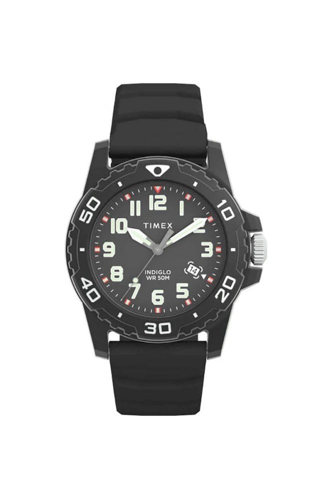 Timex  Gents Main Street Black 42mm Watch TW5M61200