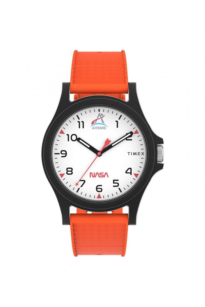Timex  Gents Main Street NASA Artemis 40mm Silicone Strap Watch TW2Y13000