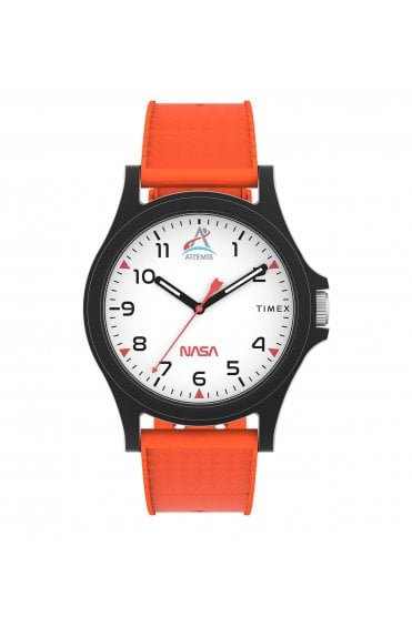 Timex Gents Main Street NASA Artemis 40mm Silicone Strap Watch TW2Y13000