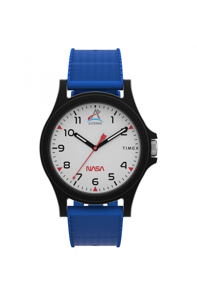 Timex  Gents Main Street NASA Artemis 40mm Silicone Strap Watch TW2Y13100