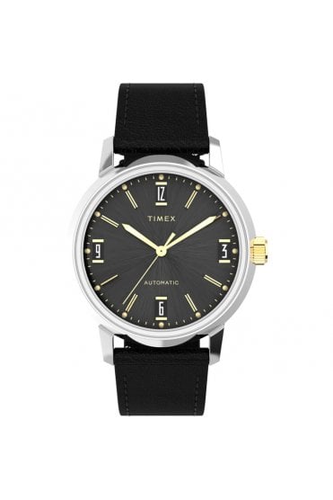 Timex Gents Marlin Automatic 40mm Leather Strap Watch TW2W33900