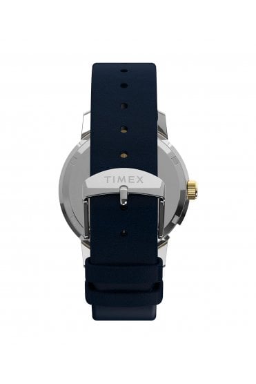 Timex Gents Marlin® Quartz GMT 40mm Leather Strap Watch TW2Y47900