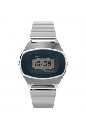 Timex  Gents Q 1975 SSQ Digital Reissue 38mm 5ATM Watch TW2Y06100