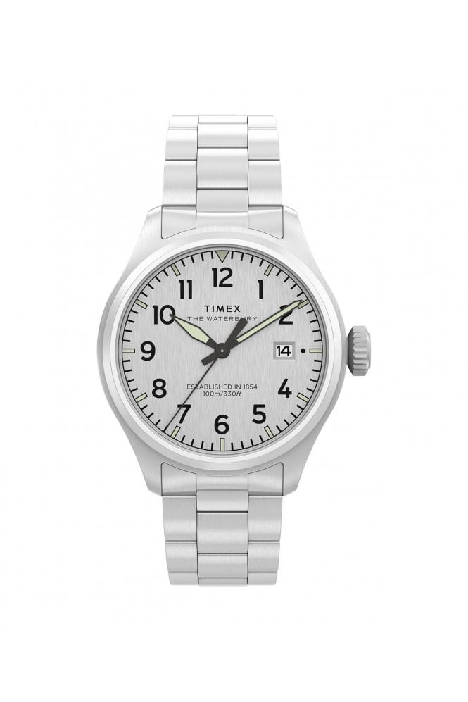 Timex  Gents Waterbury Ace 41mm Stainless Steel Bracelet Watch TW2Y18800