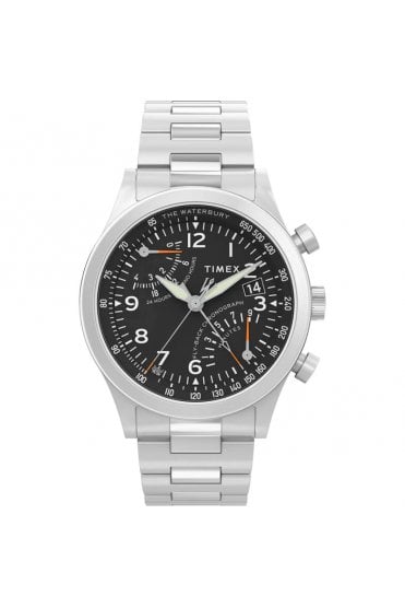 Timex Gents Waterbury Fly Back Chronograph 43mm Watch TW2W47800