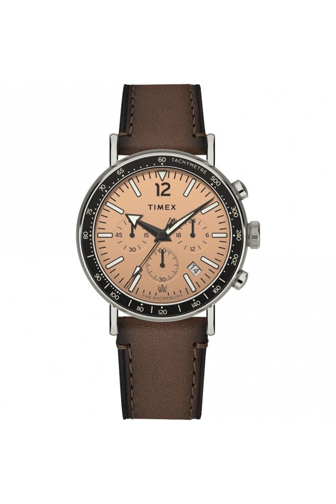 Timex  Gents Waterbury Leather Strap Watch TW2W47300