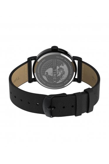 Timex Gents Weekender Day of the Dead 40mm Leather Strap Watch TW2Y15900