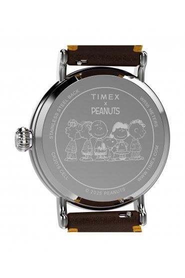 Timex Gents x Peanuts® Standard Thanksgiving 40mm Leather Strap Watch TW2W44300