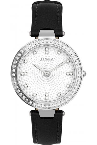 Timex Ladies City Collection Leather Strap Watch TW2V45200