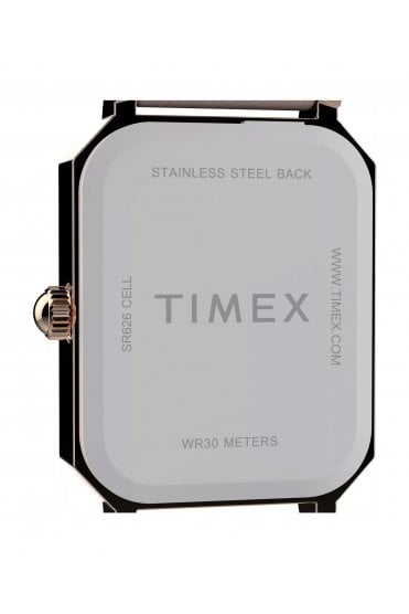 Timex Ladies Pink Leather Strap Dress Watch TW2Y01100