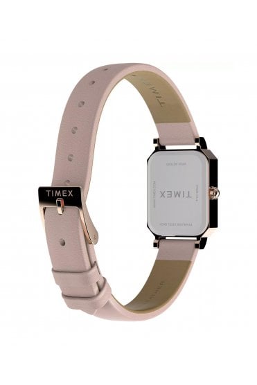 Timex Ladies Pink Leather Strap Dress Watch TW2Y01100