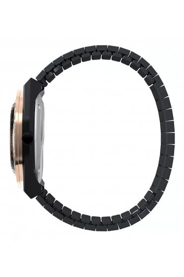 Timex Ladies Q Timex 36mm Black Crystalized Lab Watch TW2W10600