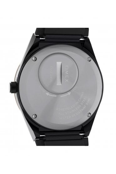 Timex Ladies Q Timex 36mm Black Crystalized Lab Watch TW2W10600