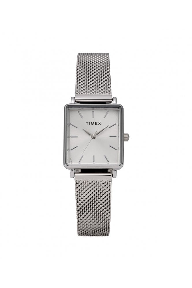 Timex  Ladies Transcend 22mm Silver-Tone Stainless Steel Bracelet Watch TW2Y26300